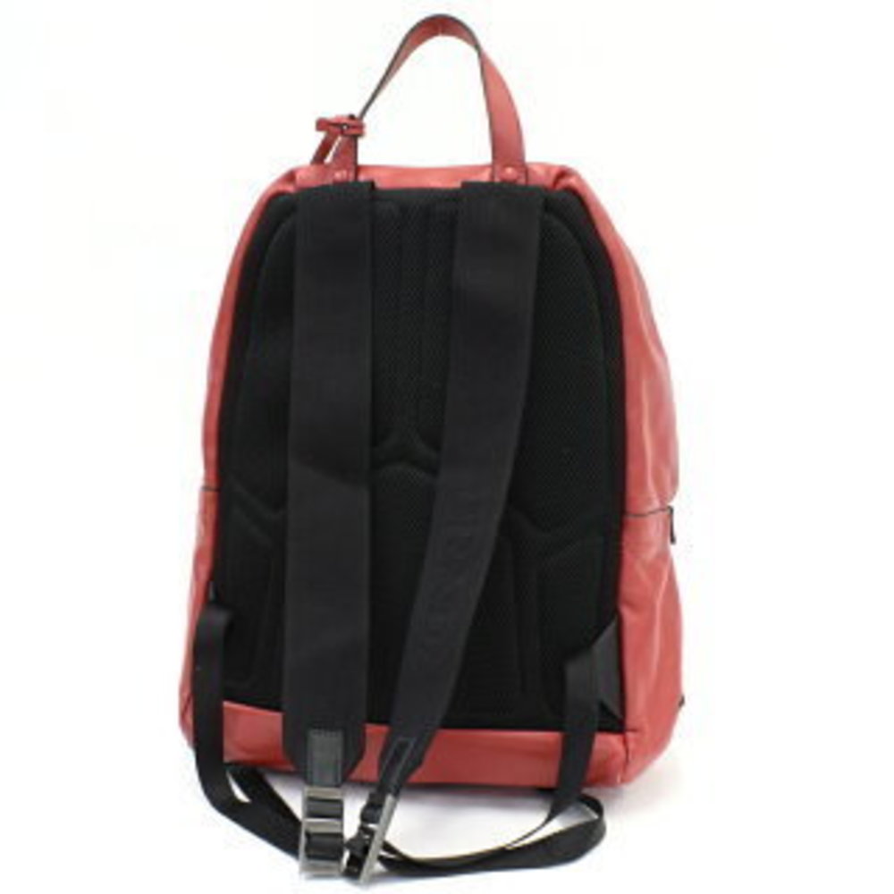 Prada Backpack Triangle Red Leather - image 8